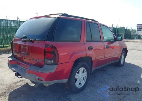 2003 Chevrolet Trailblazer Lt из США, поврежденный, VIN 1GNDT13S632402553